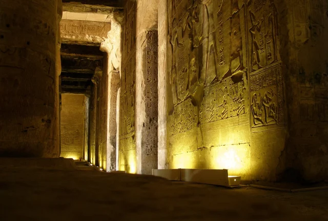 Interior of the Temple of Seti I at Abydos