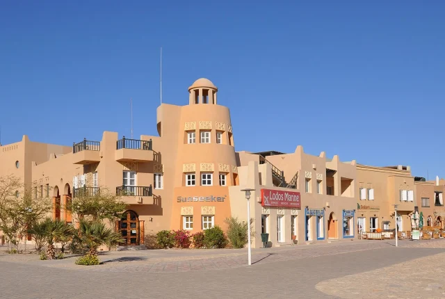 Waterfront architecture in El Gouna